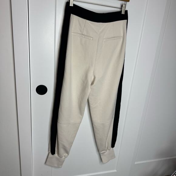 Sweaty Betty Riley Cream Black Thick Cuffed Sweatpants Joggers Size XS - Picture 5 of 7
